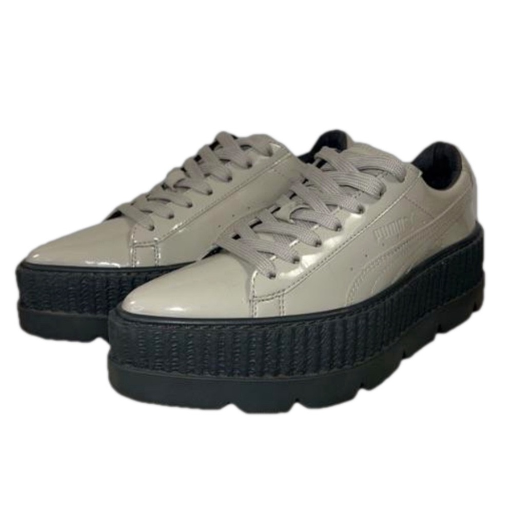 Puma Fenty by Rhianna dove-glacier grey pointy-toe platform creeper W5.5 us